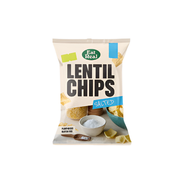 Eat Real Salted Lentil Chips 95G – Healthy & Crunchy Vegan Snack